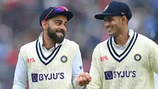 Virat Kohli and Shubman Gill in Test cricket.webp